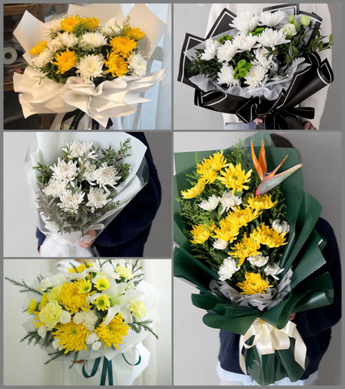 广东江门市台山市台城街道朱洞村白事花束代送